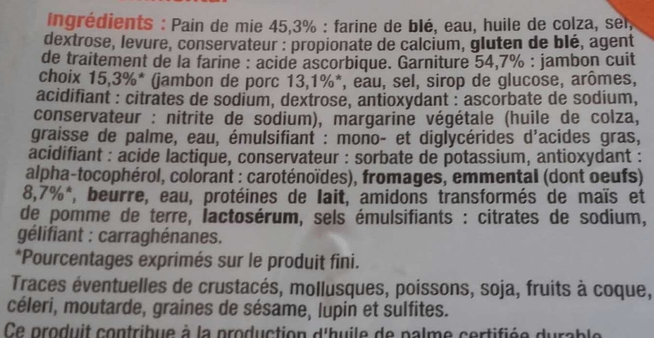 U Croque-monsieur élémental maxi packshot