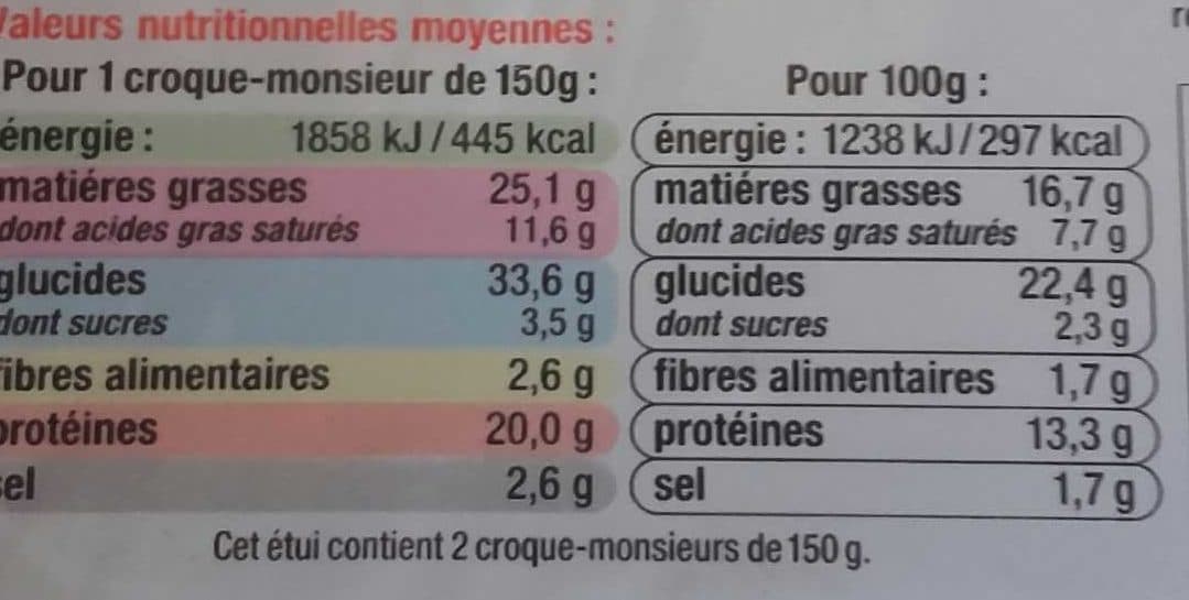 U Croque-monsieur élémental maxi packshot