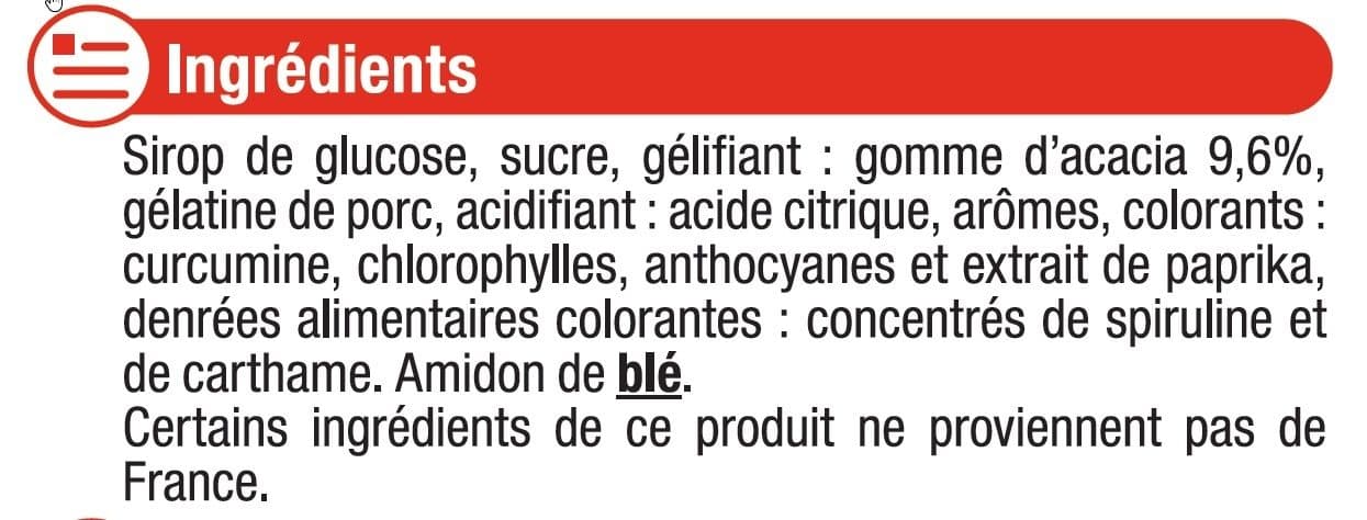 U Gommes saveurs fruitées packshot
