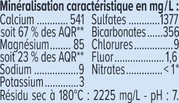 U Eau minérale naturelle Source du Prince noir packshot