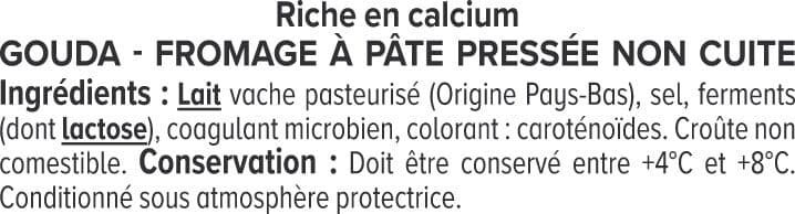 U Gouda au lait pasteurisé 30%MG, 250g packshot