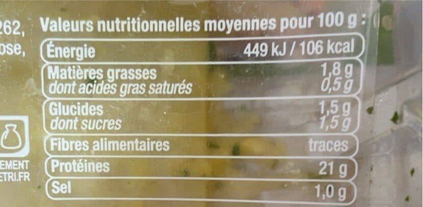 U Brochette de filets de poulet marinées aromatisées au citron, 3 pièces, 450g packshot
