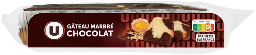 U Gateau marbré au chocolat 500g packshot