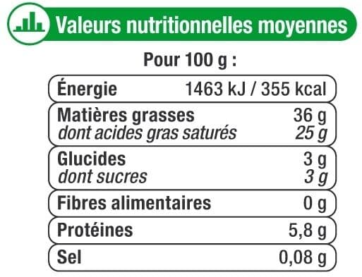 U Mascarpone au lait pasteurisé 36%, 500g packshot