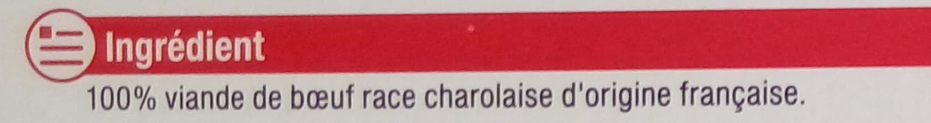 U 2 biftecks hachés maxi-tendres Charolais packshot