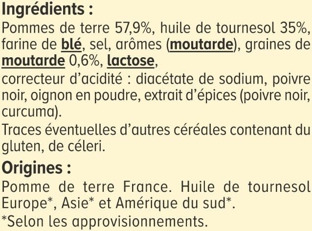U Chips à l'ancienne saveur moutarde paquet de 135g packshot