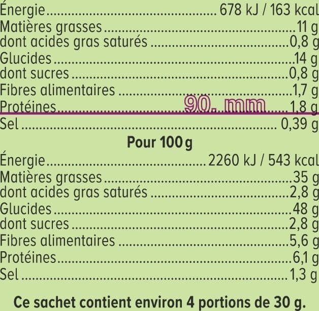 U Chips à l'ancienne saveur crème et oignon paquet de 135g packshot