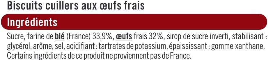 U Biscuits cuillers patissiers 300g packshot