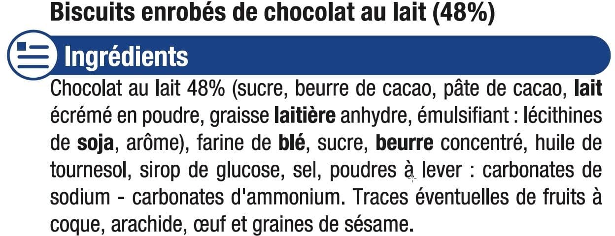 U Batonnets au chocolat au lait packshot