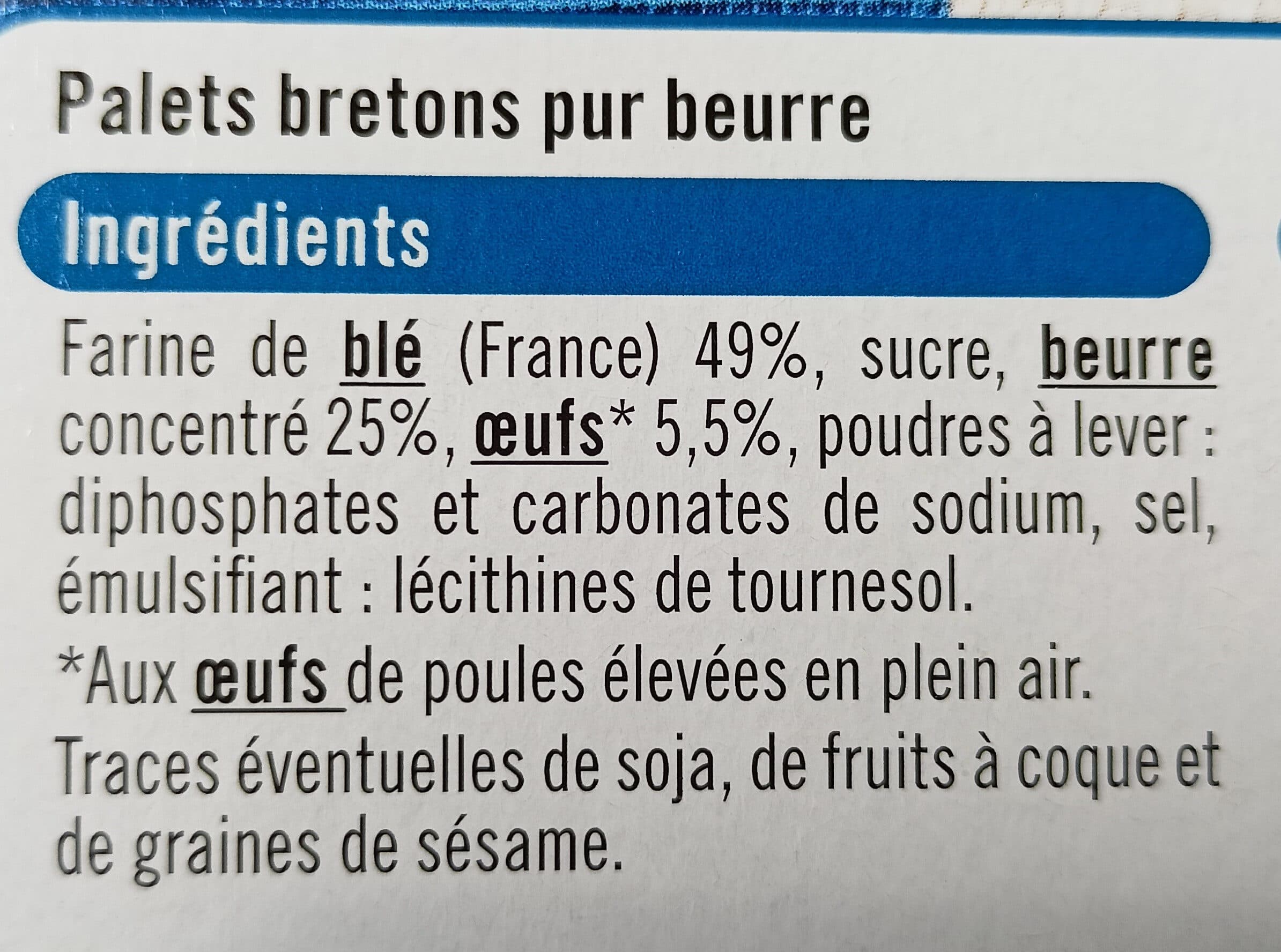 U Palets bretons pur beurre packshot