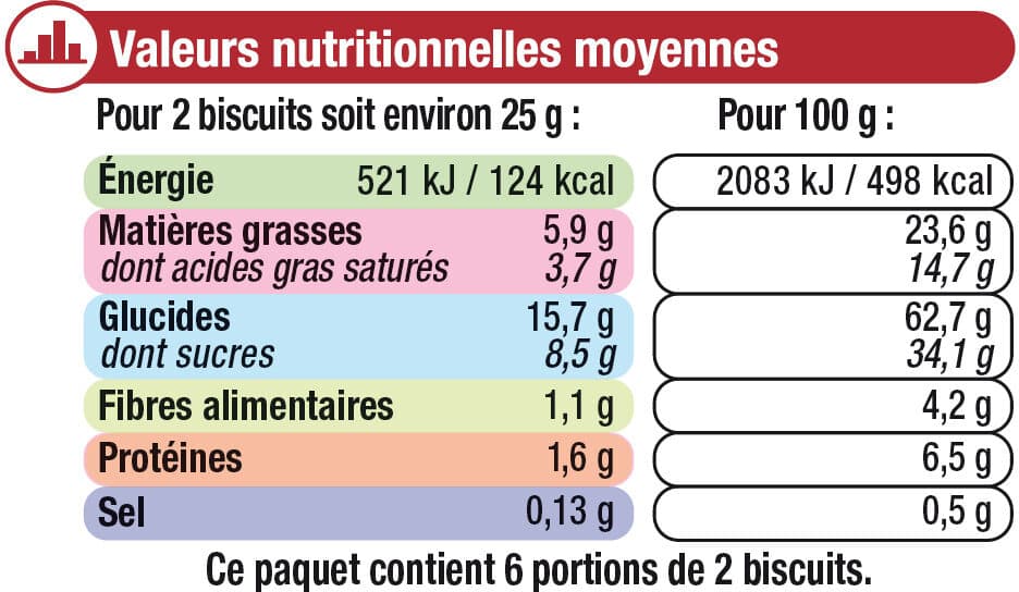 U Petit beurre tablette chocolat noir 150g packshot