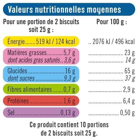 U Tablette petit beurre au chocolat au lait 250g packshot