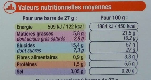 U Barres Chocolat Amande aux 4 céréales packshot