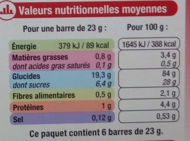 U Barres céréales, fruits rouges (riz & blé complet) packshot