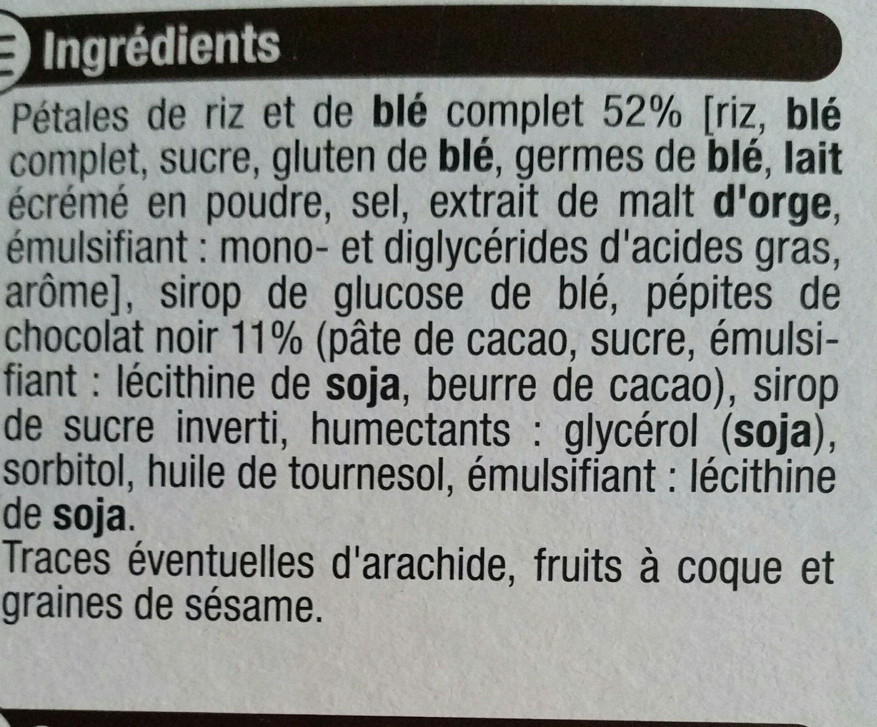 U Barres de Céréales au Chocolat Noir packshot