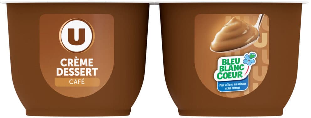 U Crème dessert au café 4x125g packshot