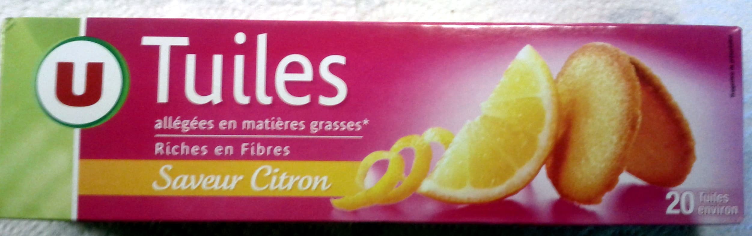 U Tuiles saveur citrons packshot