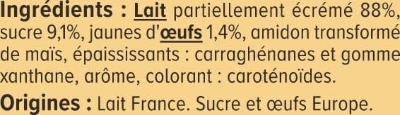 U Crème anglaise saveur vanille, brique 1L packshot