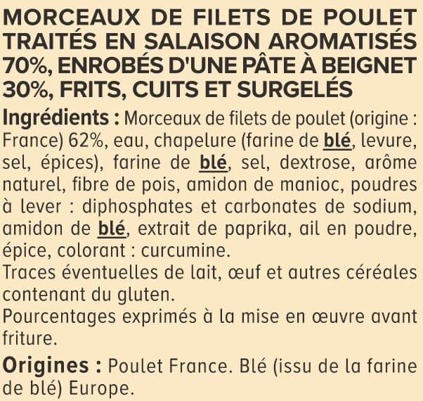 U Nuggets de blanc de poulet paquet de 300g packshot