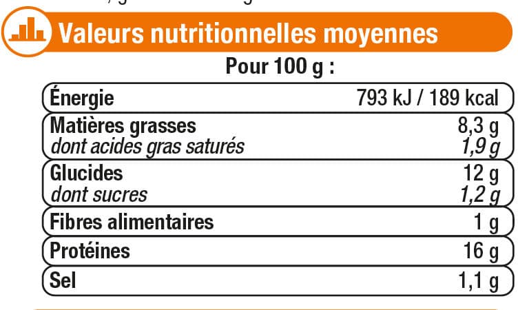 U Croustillants de poulet coeur jambon de dinde et fromage packshot
