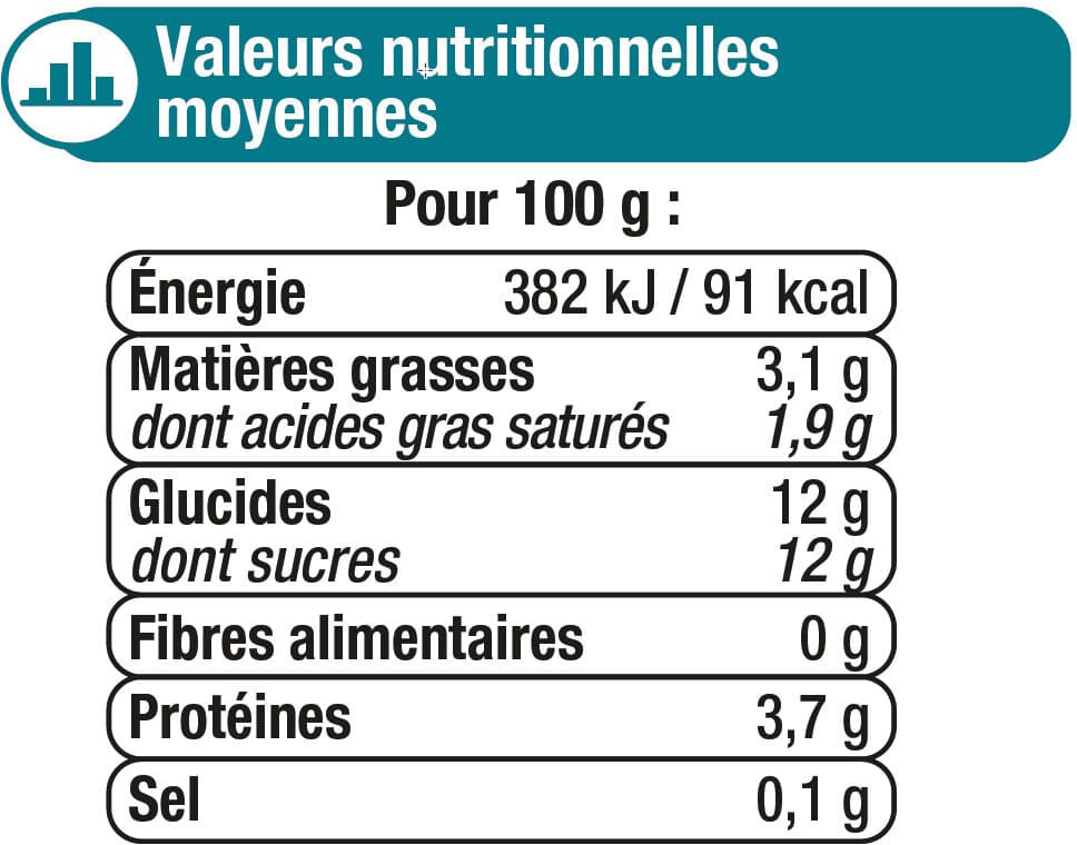U Lait fermenté sucré au bifidus saveur vanille 4x125g packshot