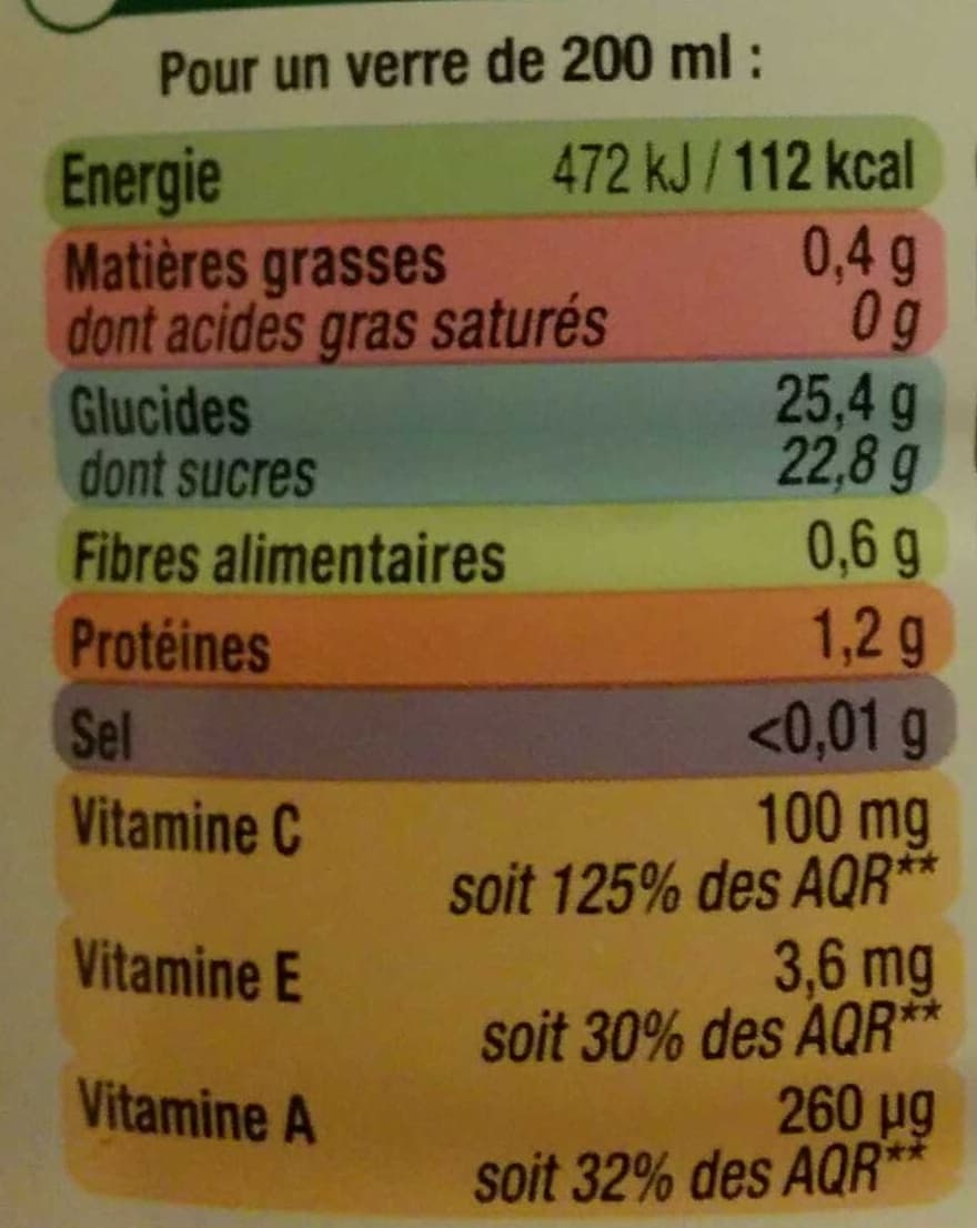 U Orange Carotte Mangue packshot