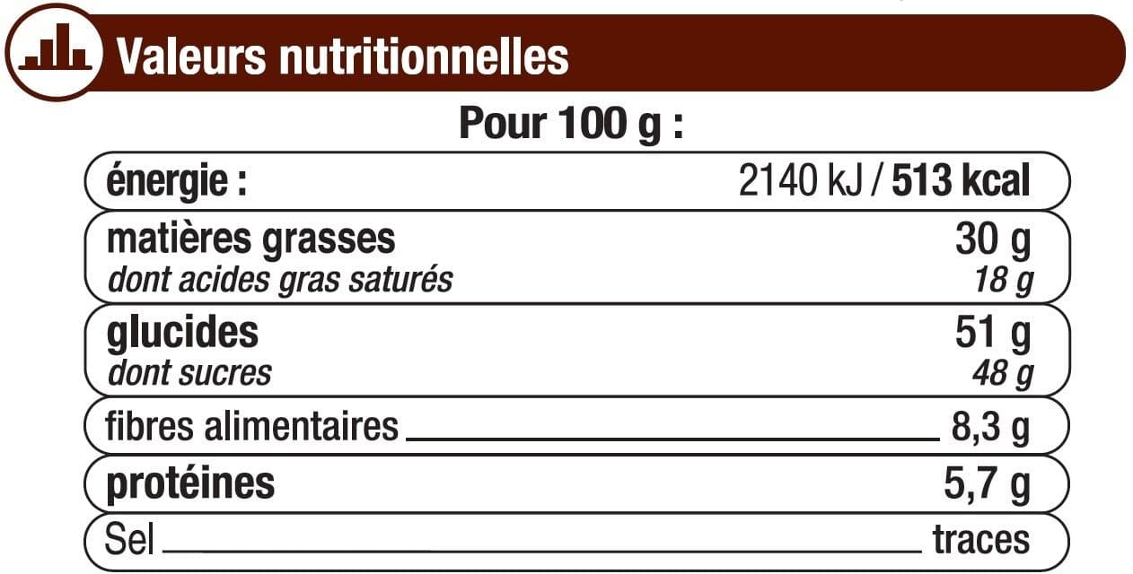 U Chocolat noir pâtissier 2 Tablettes de 200g packshot
