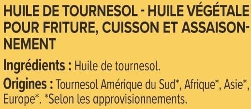 U Huile de tournesol Bouteille 3L packshot