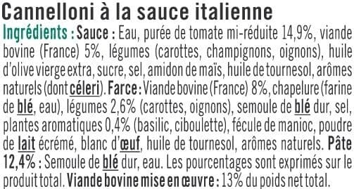 U Cannelloni sauce à l'italienne packshot
