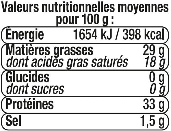 U Pointe de Grana Padano AOP au lait cru 29% Matière grasse 200g packshot