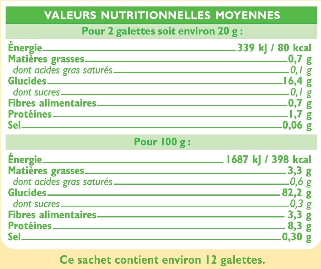 U Galettes riz complet et sésame au riz de Camargue packshot