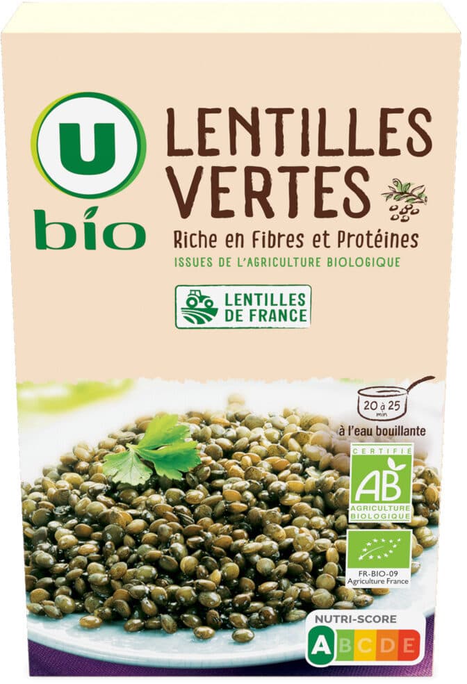 U Lentilles vertes packshot