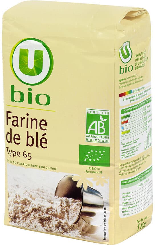 U Farine de blé T65 bio packshot