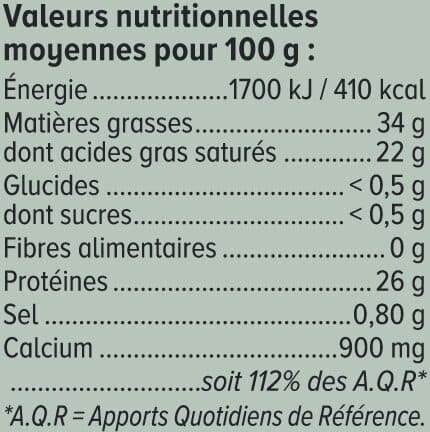 U Comté AOP au lait cru 34%mg, 400g packshot