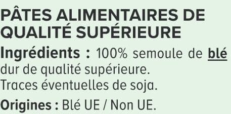 U Pâtes Spaghetti cuisson rapide sachet de 500g packshot