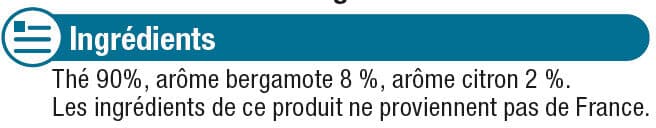 U Thé Earl Grey packshot