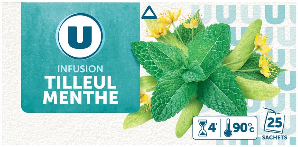 U Infusion tilleul menthe packshot