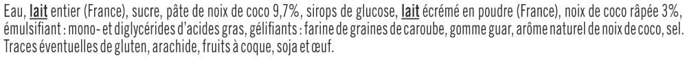 U Bac crème glacée noix de coco - 500g packshot
