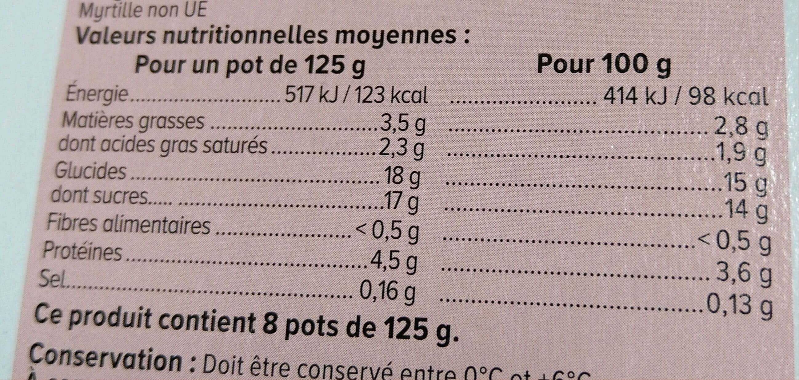 U Yaourts aux fruits rouges avec morceaux - 8x125g packshot