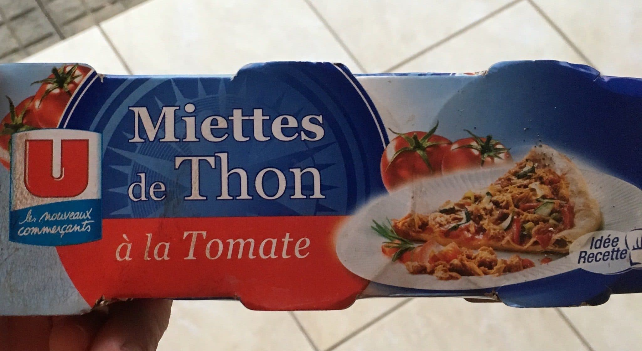 U Miettes de thon à la Tomate packshot