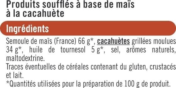 U Biscuits apéritifs Croquant goût cacahuète 90g packshot