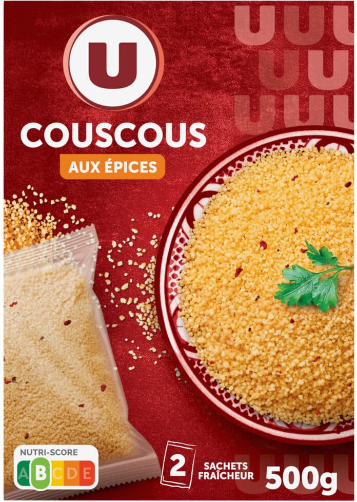 U Graines de couscous aux épices 2 bôites, 250g packshot