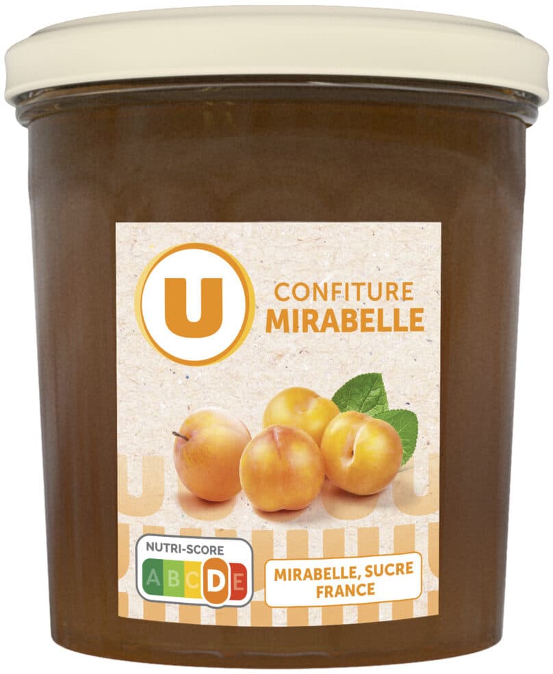 U Confiture mirabelle 370g packshot