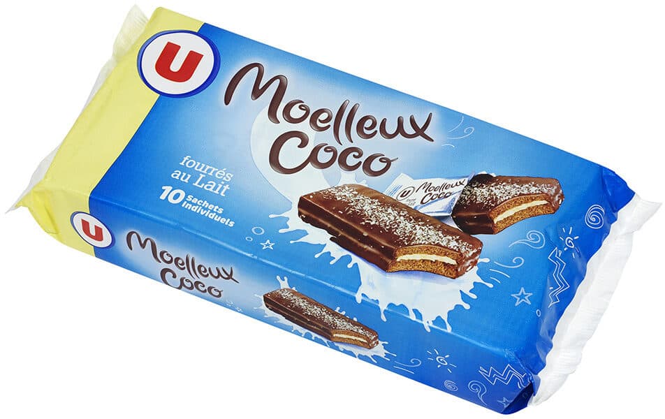 U Gâteaux moelleux à la noix de coco fourré au lait packshot