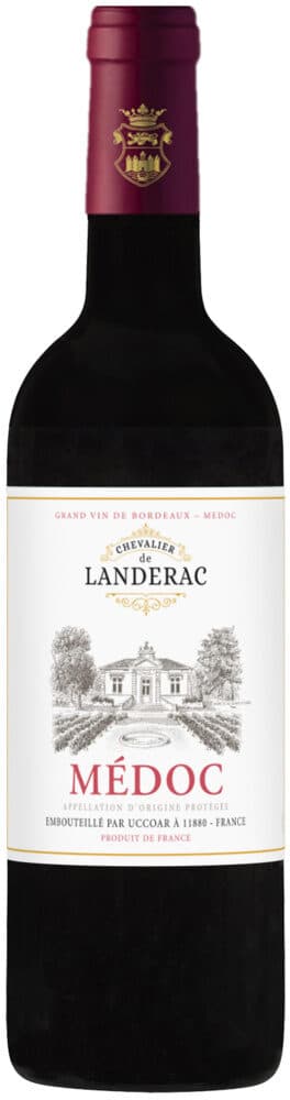 U Vin rouge Médoc AOP Chevalier du Landerac packshot