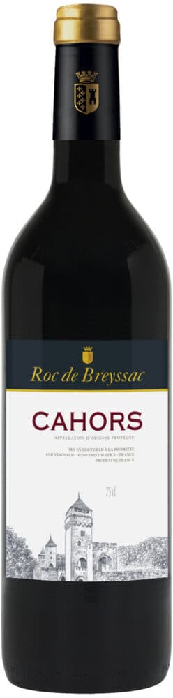 U Vin AOP rouge Cahors "Roc de Breyssac" 75cl packshot