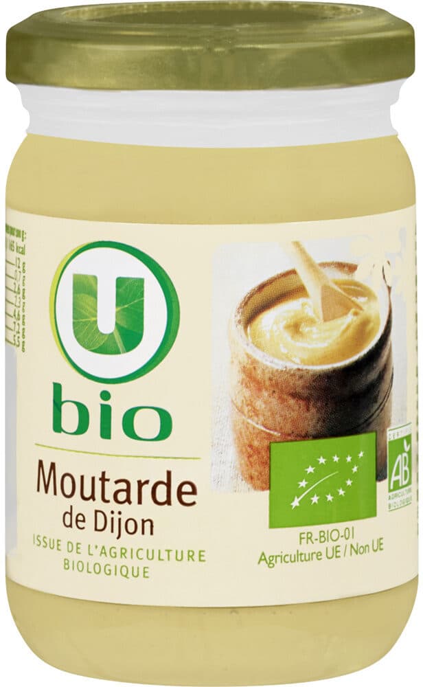 U Moutarde de Dijon pot en verre de 200g packshot