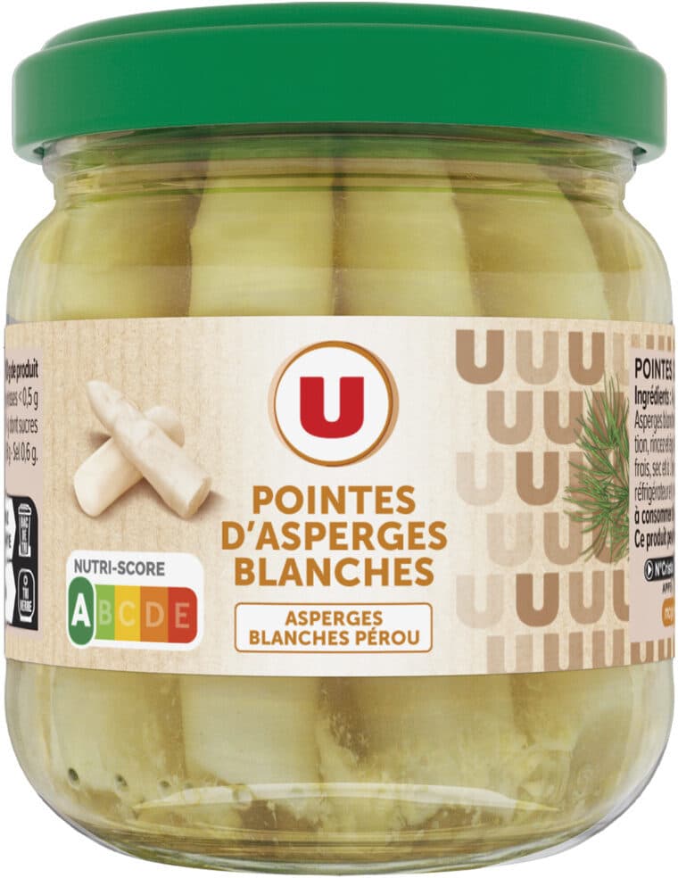 U Pointes d'asperges blanches - Bocal 110g packshot