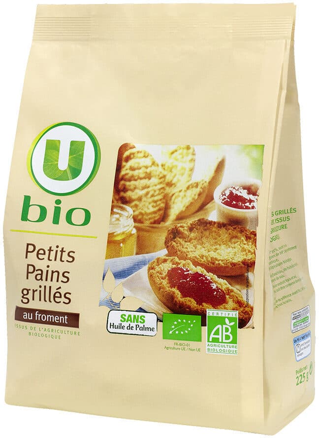 U Petits pains grillés au froment - 225g packshot