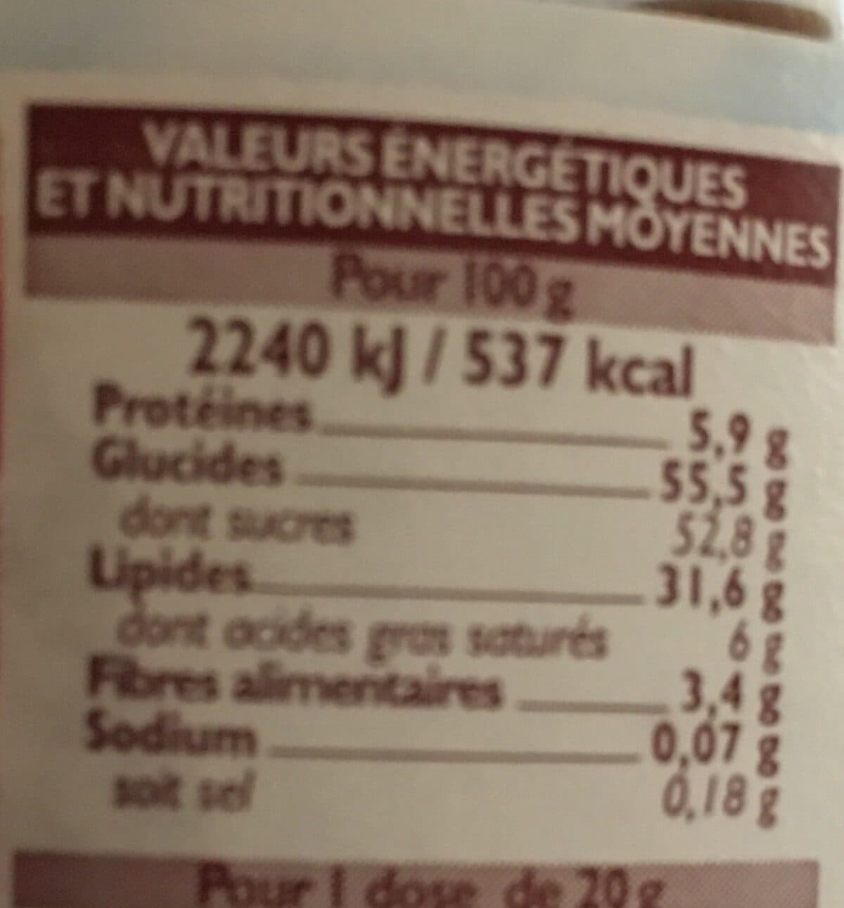 U Pâte à Tartiner Aux Noisettes U, packshot